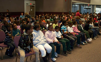 Children betgin to assemble