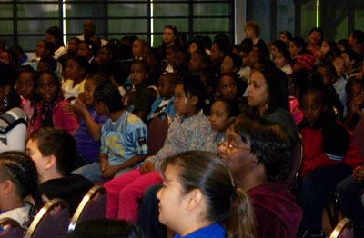 Children listening intently